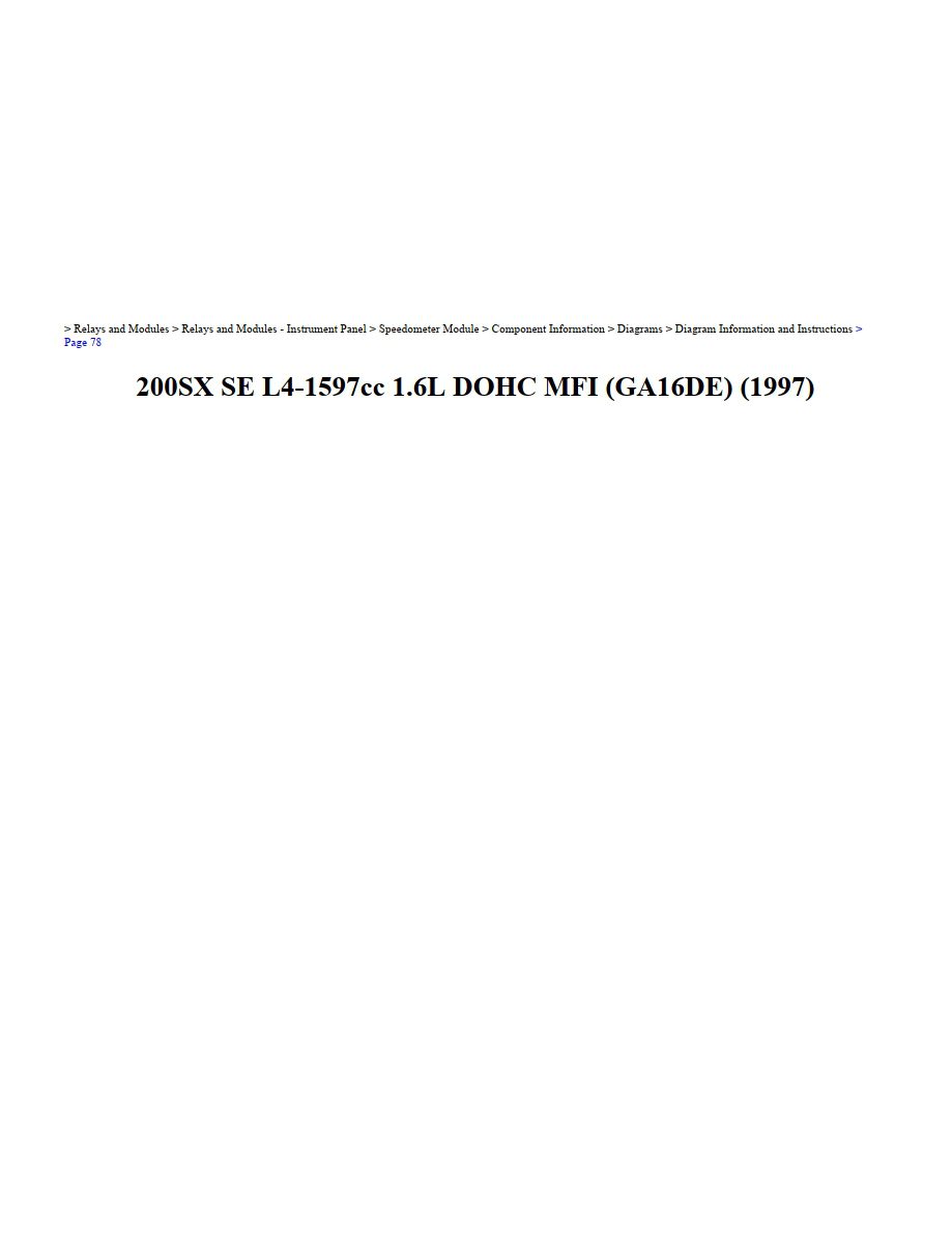 nissan 200 sx 1997 se 2.6l dohc workshop manual