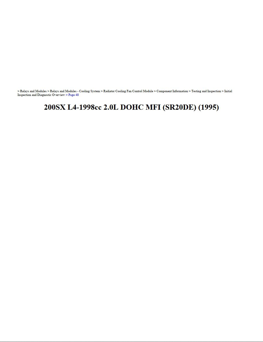nissan 200 sx 1998 2.0l dohc workshop manual