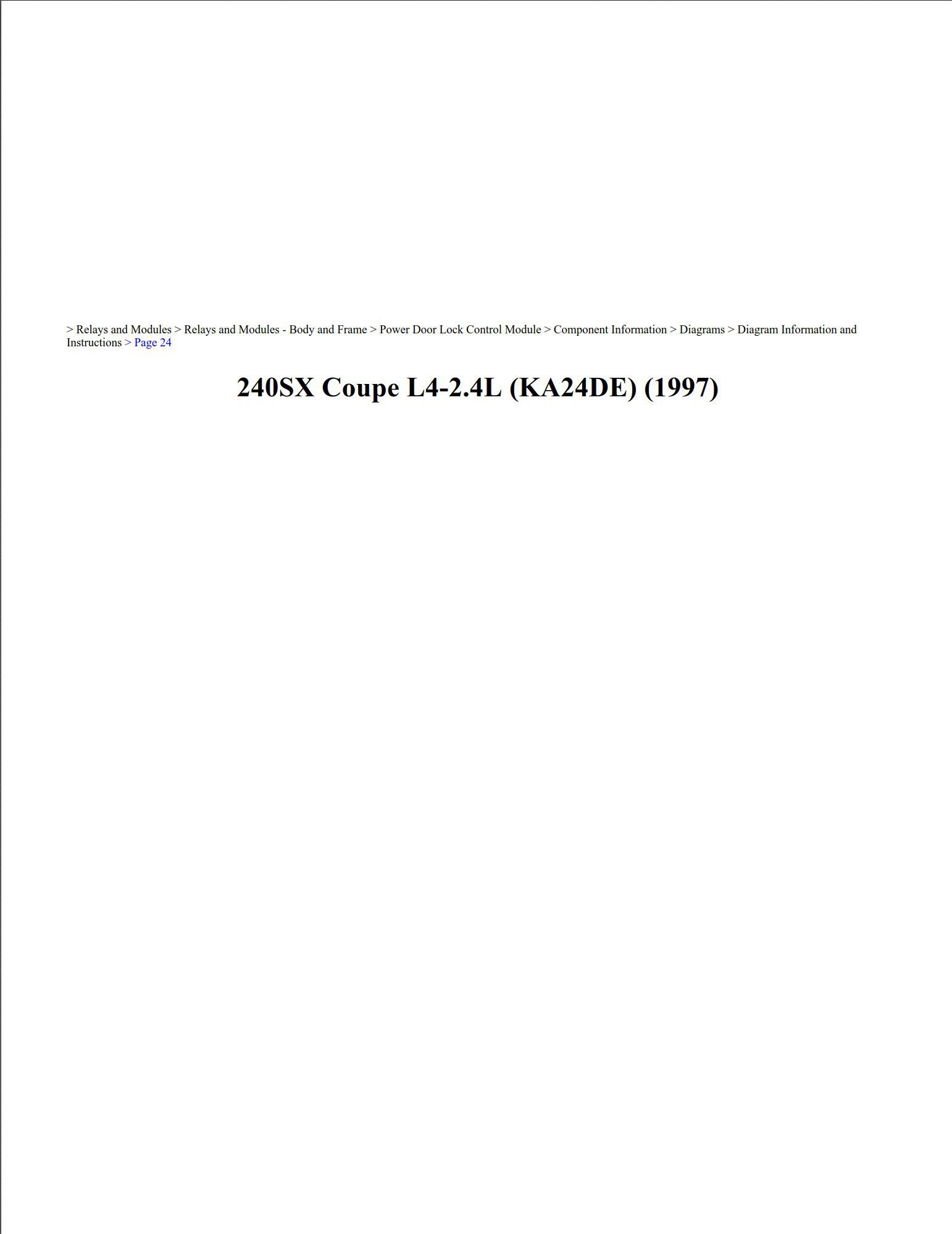 nissan 240 sx 1997 coupe 2.4l workshop manual