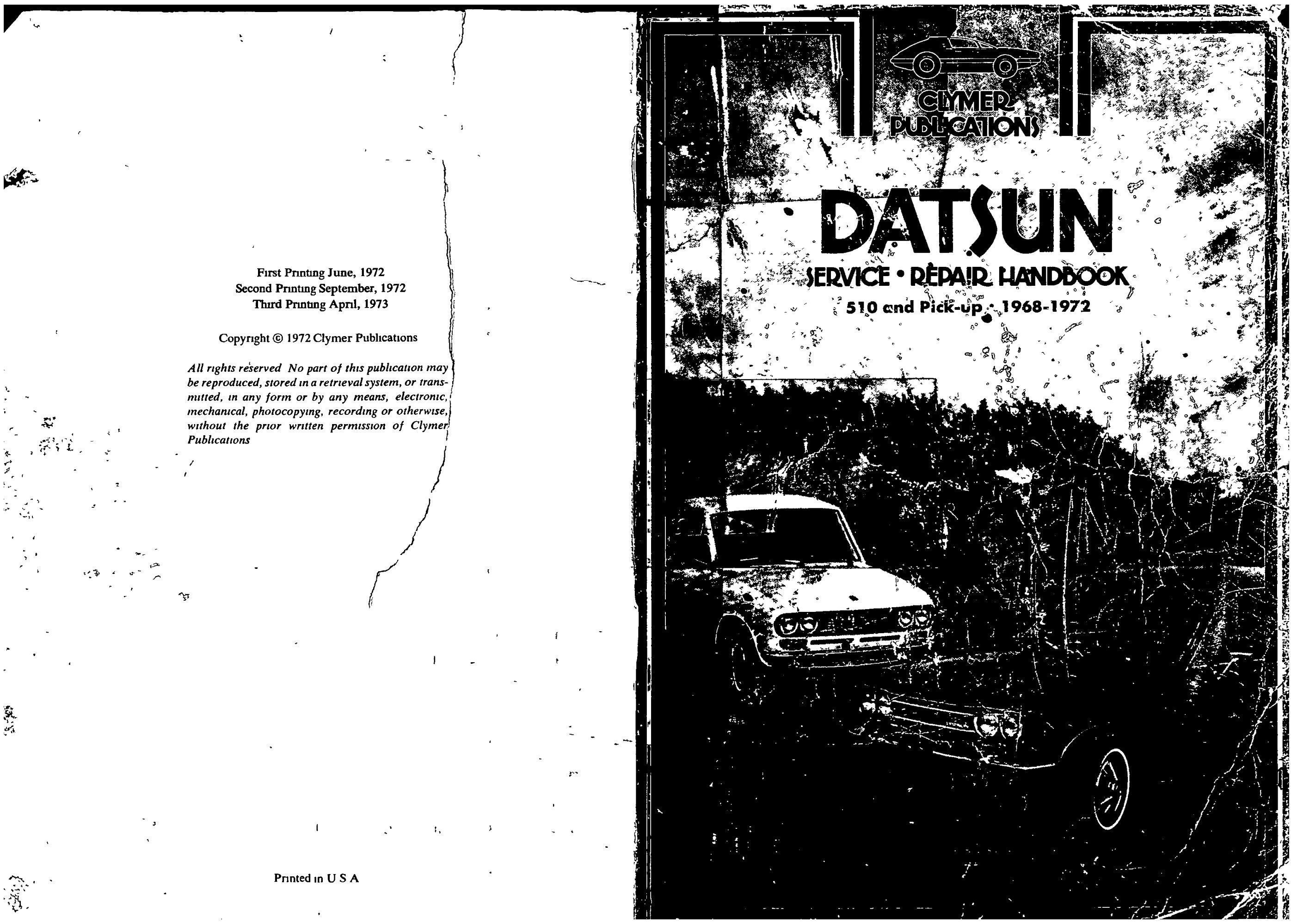nissan bluebird 1968 1972 workshop manual