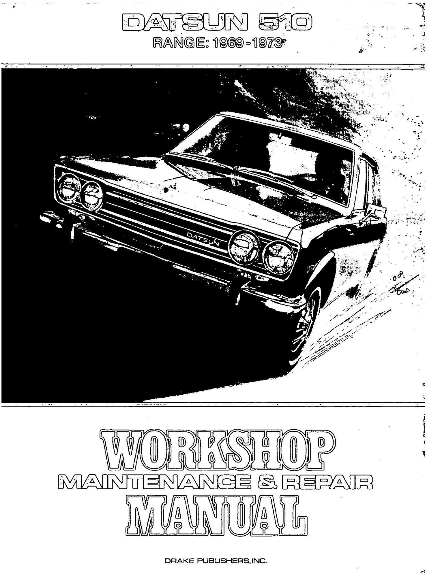 nissan bluebird 1969 1973 workshop manual