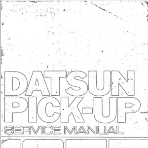 nissan king cab 1977 workshop manual