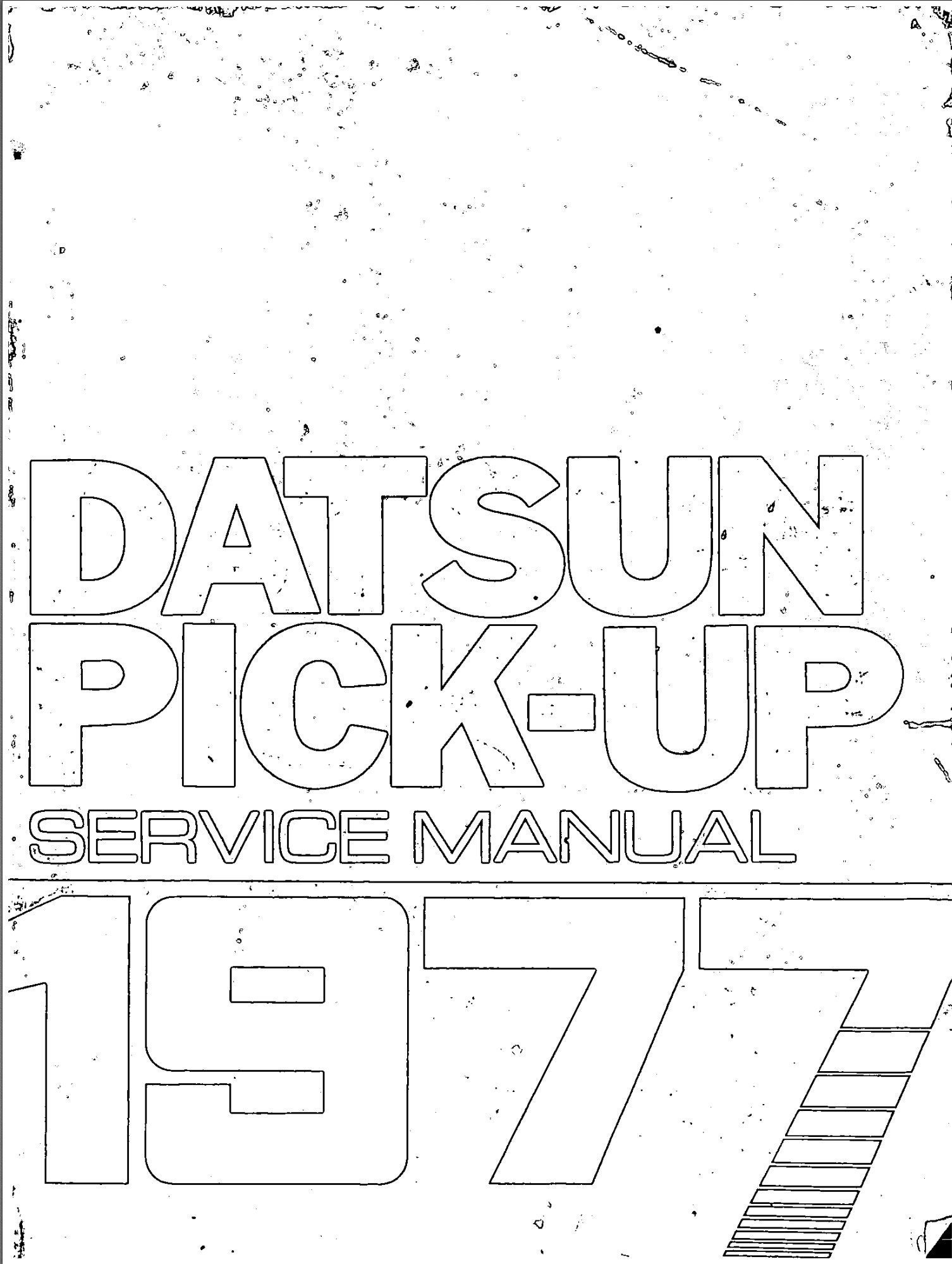 nissan king cab 1977 workshop manual