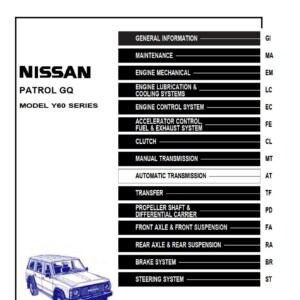nissan patrol gq workshop manual