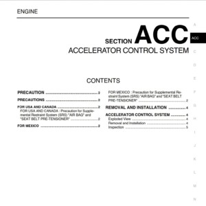 nissan rogue s35 2012 service repair manual