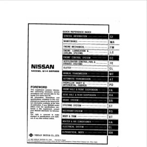 nissan silvia 1995 workshop manual
