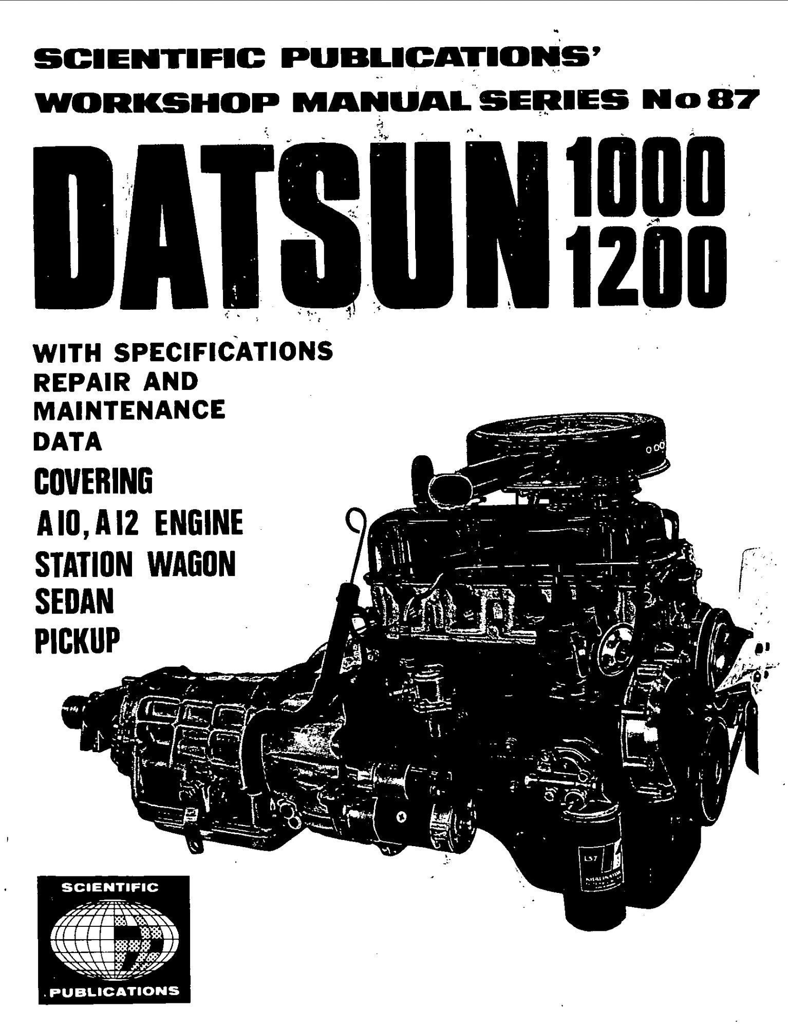 nissan sunny 1972 workshop manual