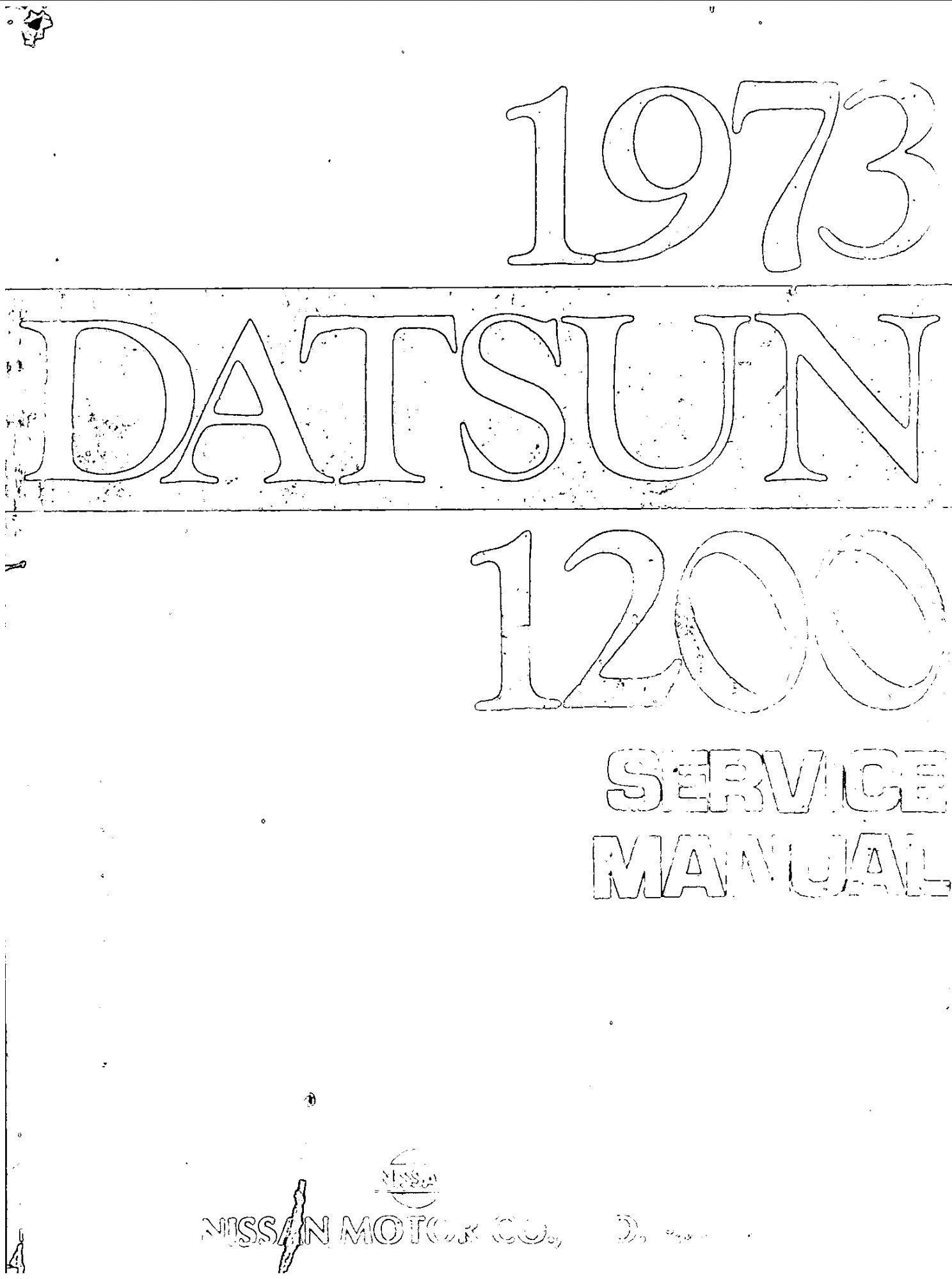 nissan sunny 1973 workshop manual