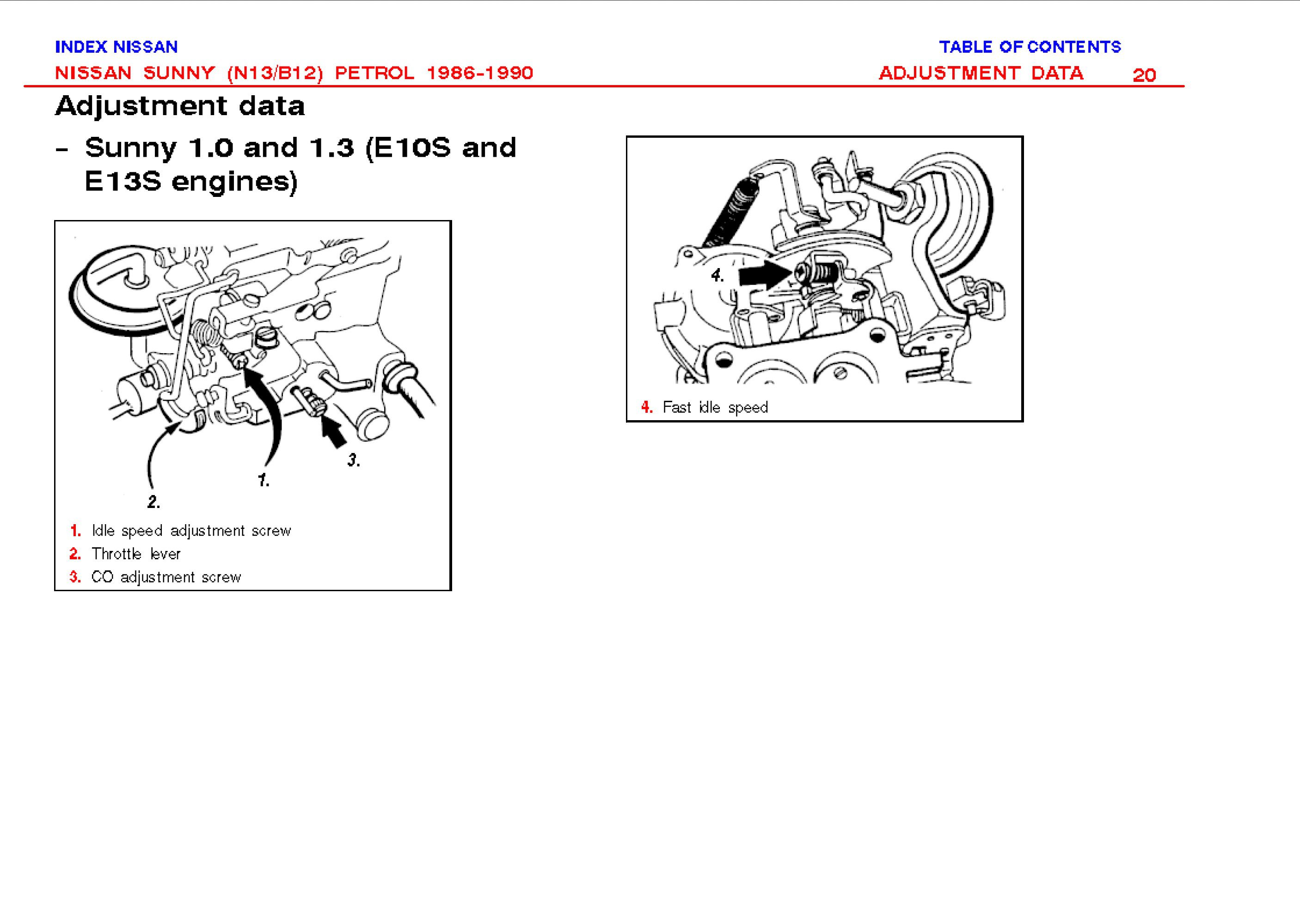 nissan sunny 1986 1990 workshop manual
