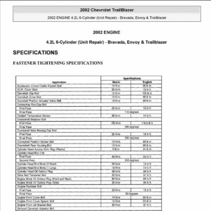 oldsmobile bravada 2002 2005 workshop manual
