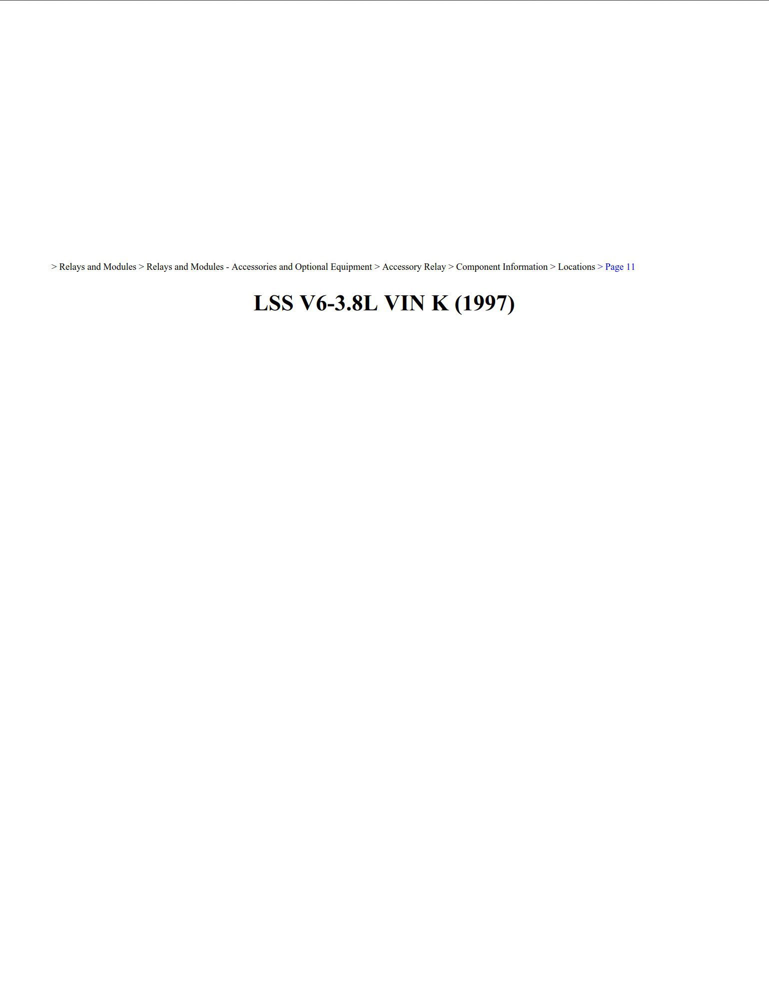 oldsmobile lss 1997 3.8l workshop manual