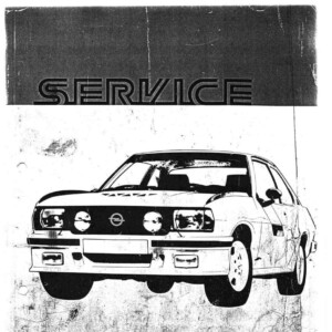 opel ascona 1979 workshop manual