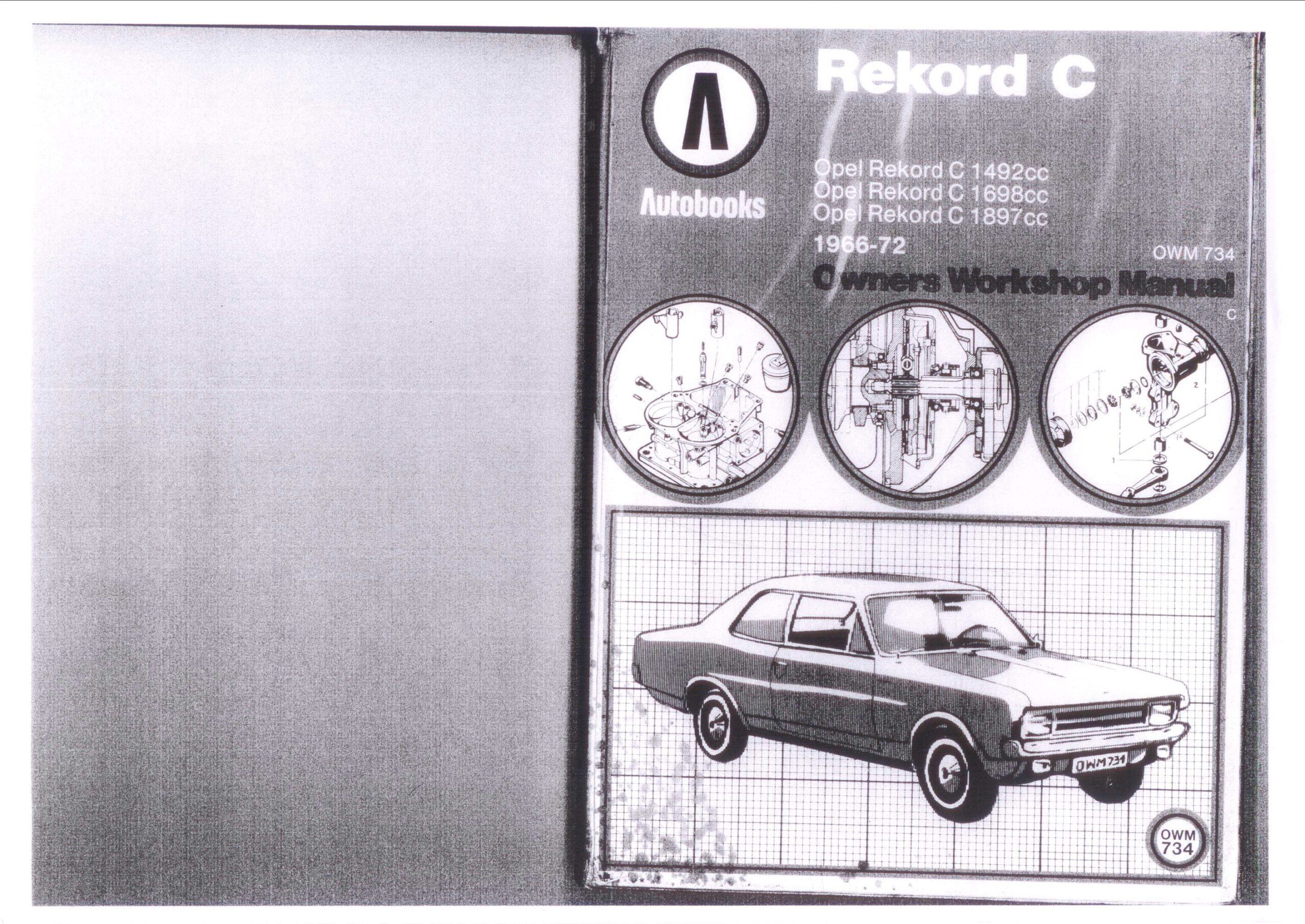 opel rekord 1966 1972 workshop manual