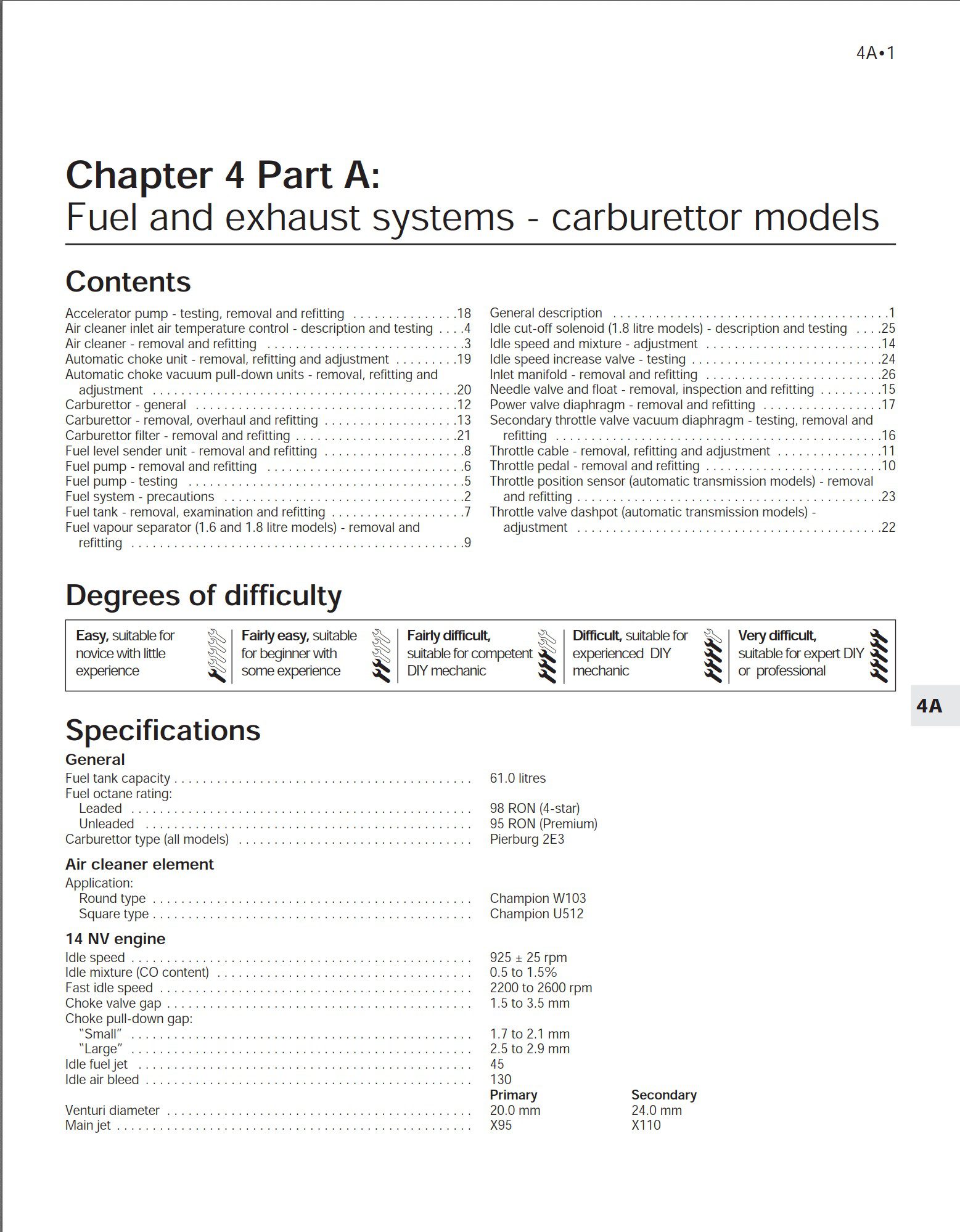 opel vectra 1988 1995 workshop manual