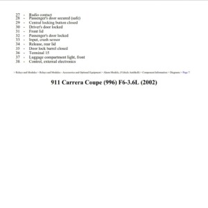 porsche 911 2002 carrera coupe 3.6l workshop manual
