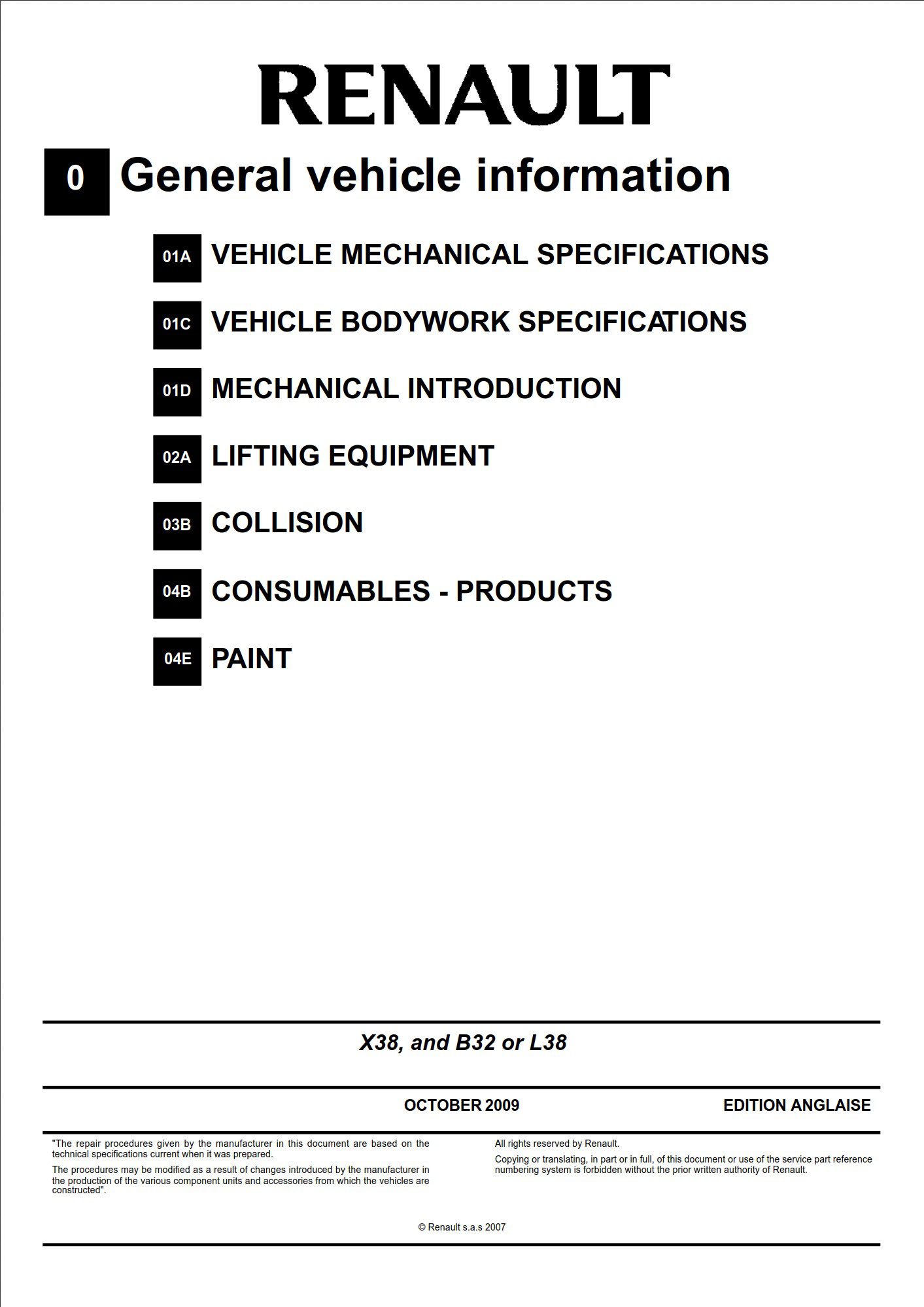 renault fluence 2009 service repair manual