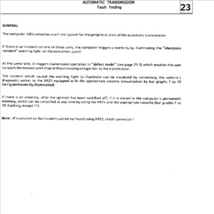 renault r21 1986 1994 transmission repair supplement