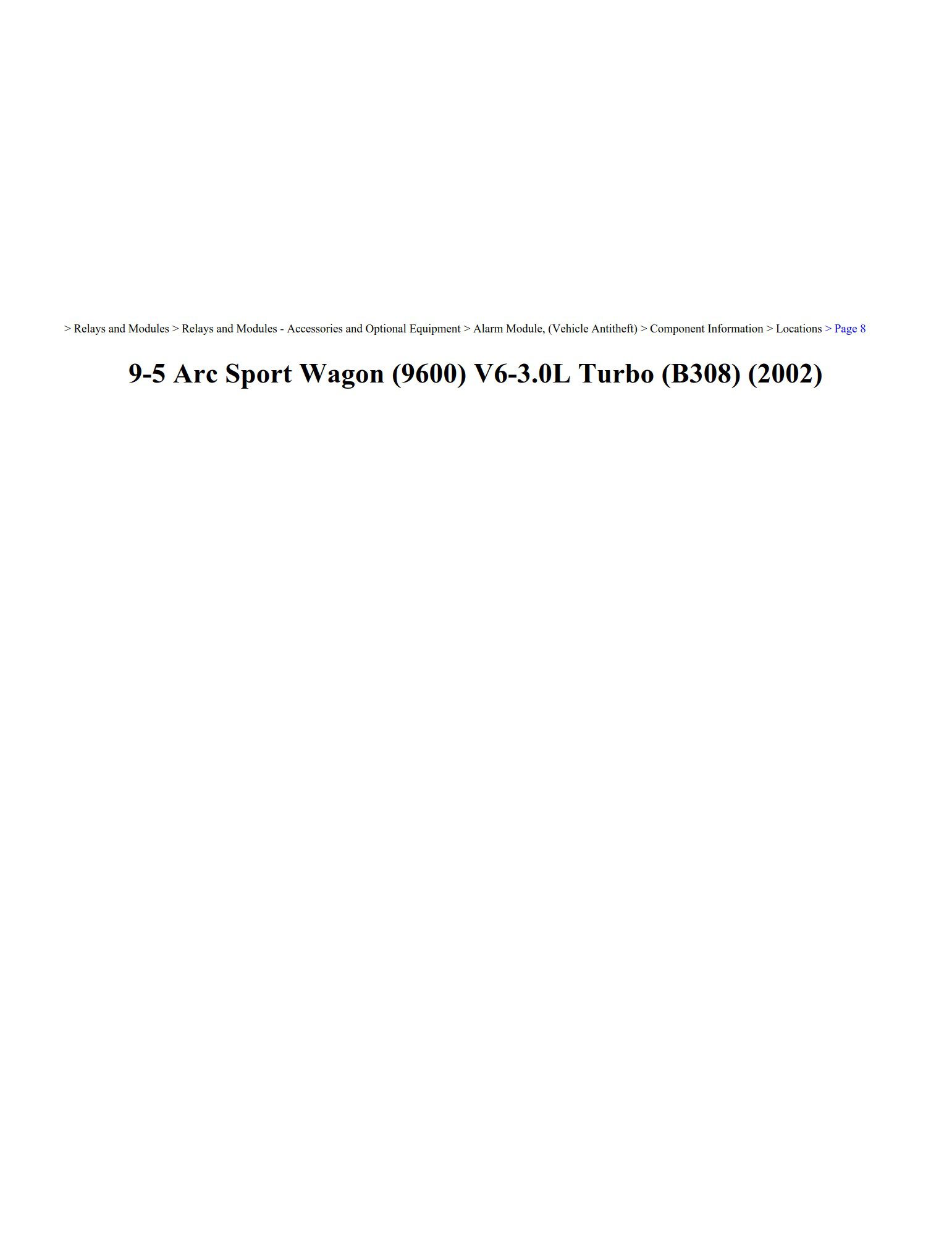 saab 9 5 2002 v6 3.0l workshop manual