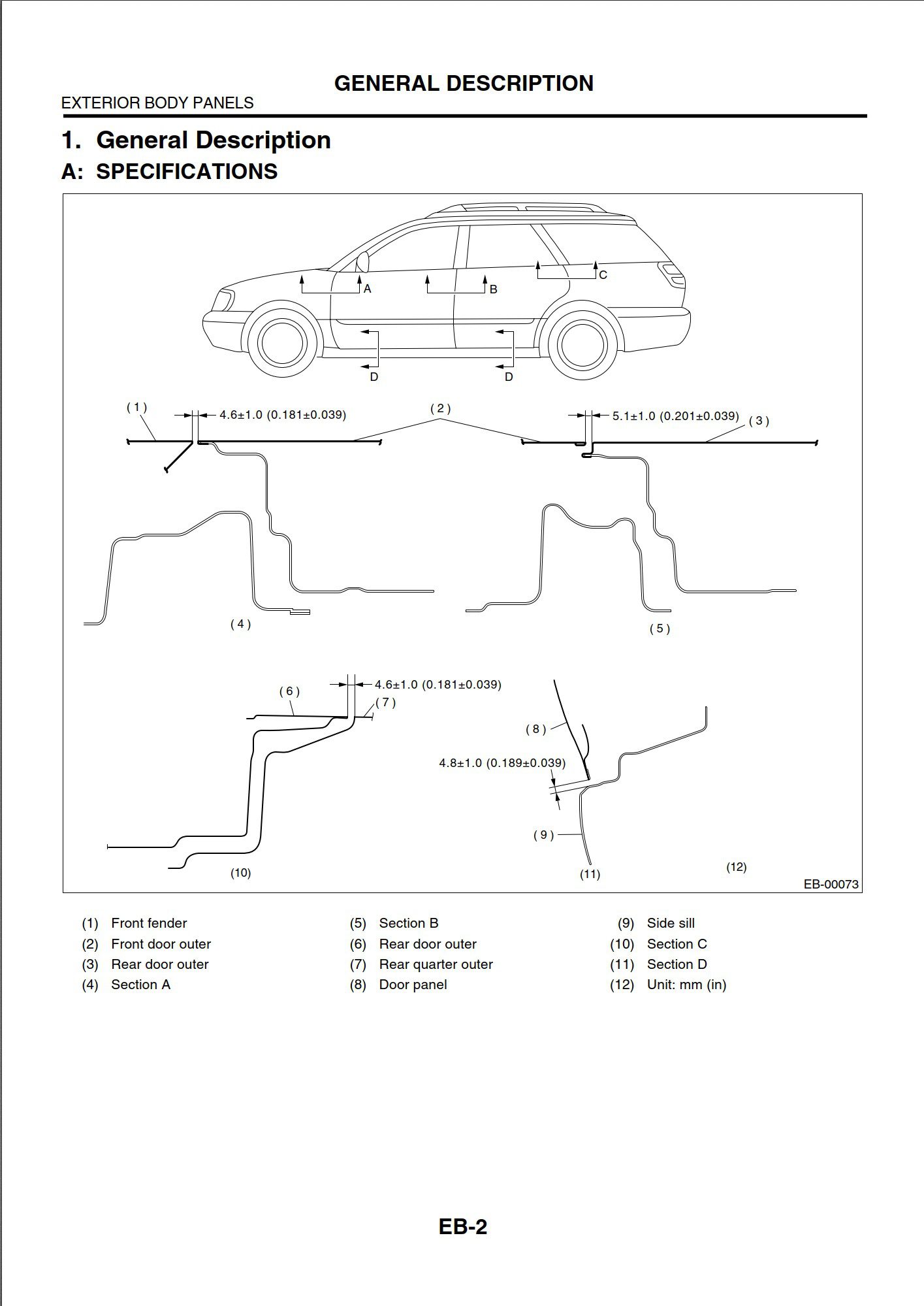 subaru baja 2004 workshop manual