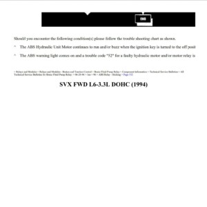 subaru svx 1994 3.3l dohc workshop manual
