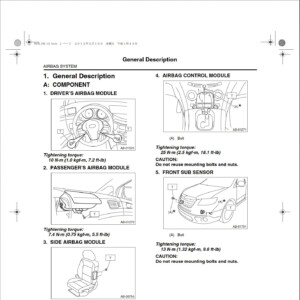 subaru tribeca 2008 service repair manual part1