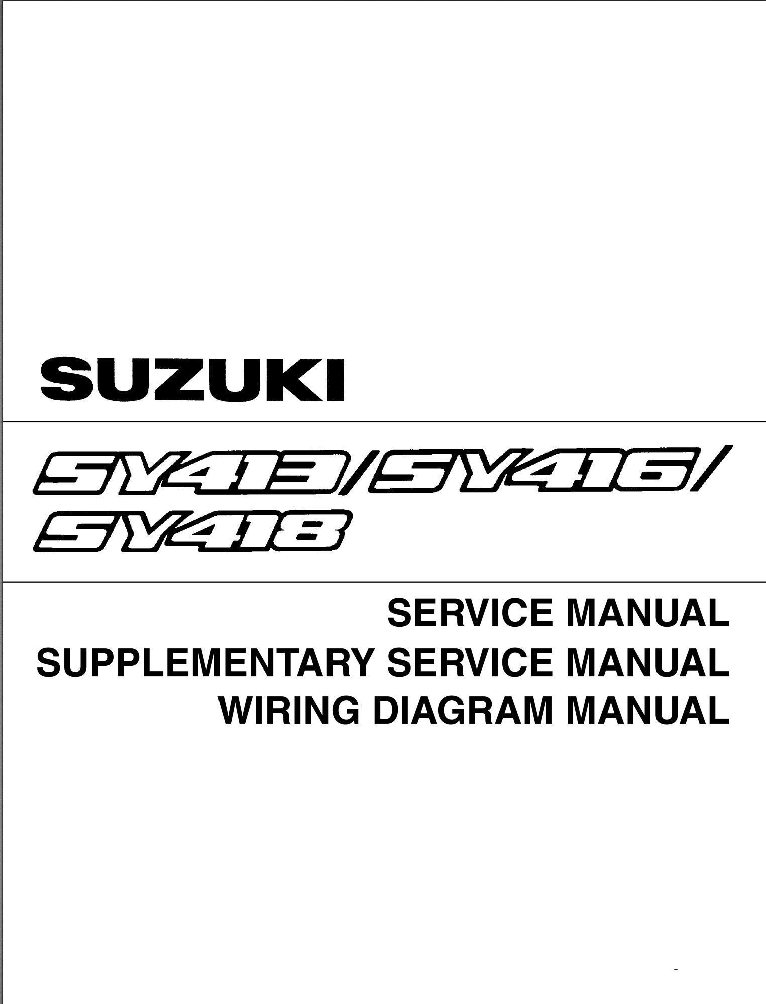 suzuki baleno 1995 workshop manual