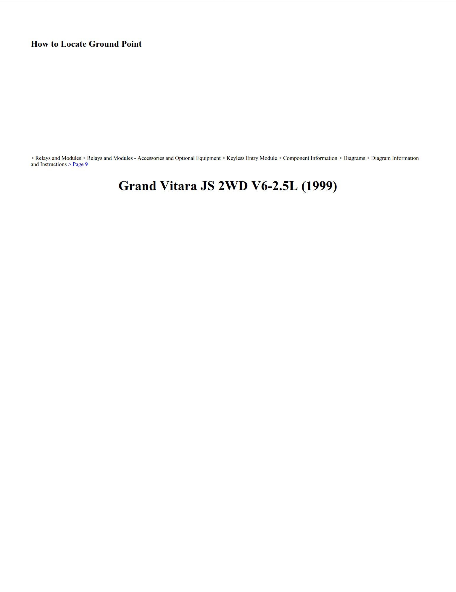 suzuki grand vitara 1999 2.5l workshop manual