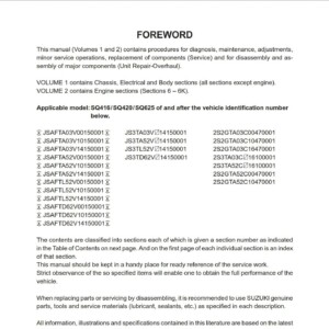 suzuki grand vitara 2000 sq 416 420 workshop manual