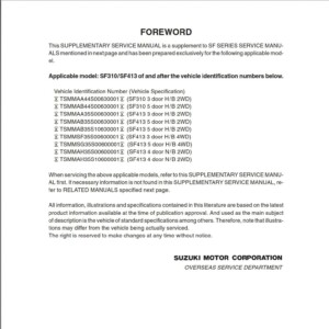 suzuki jimny 2000 workshop manual
