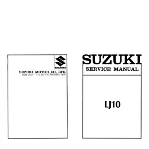 suzuki lj 1971 workshop manual lj10 service manual