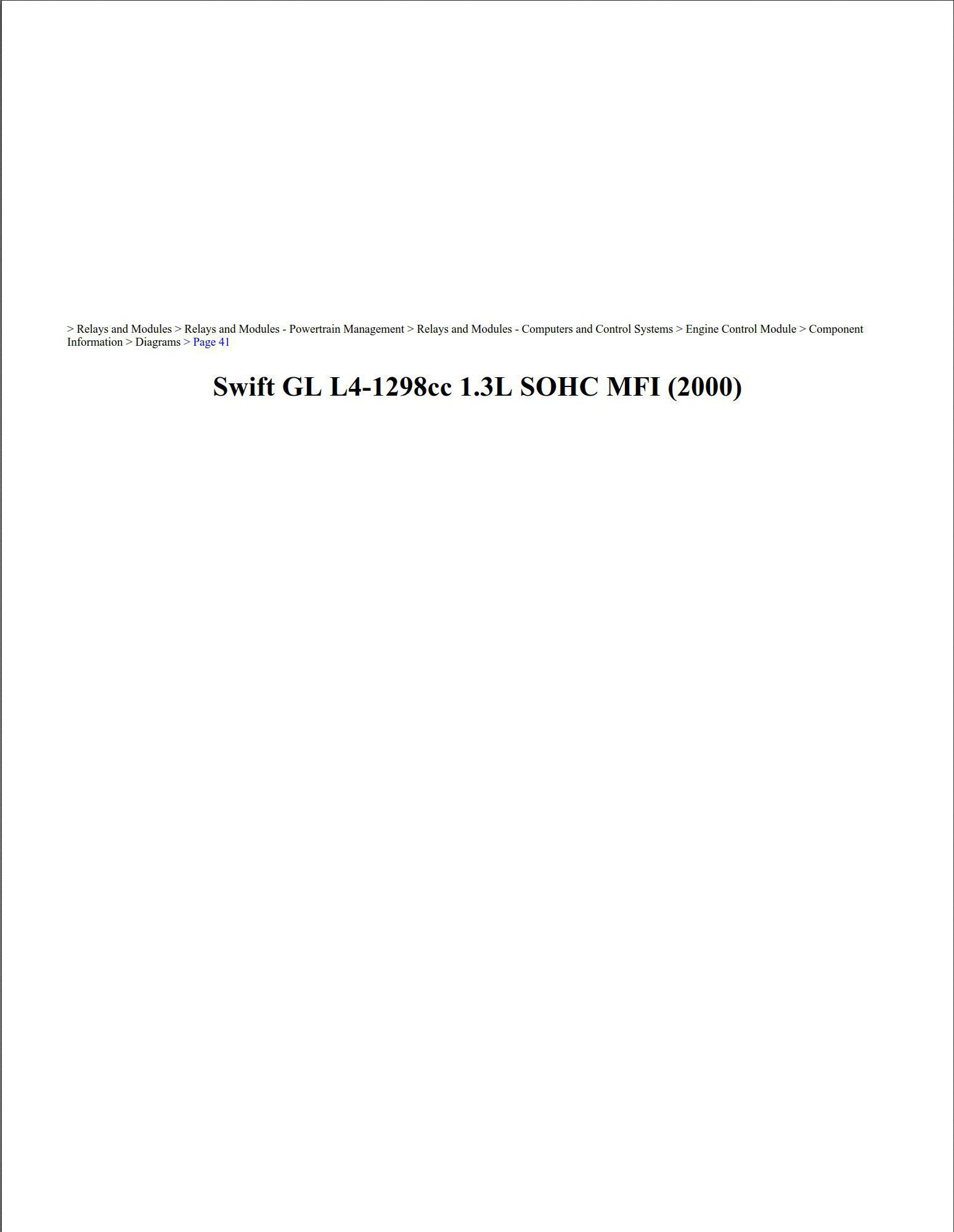 suzuki swift 2000 1.3l sohc workshop manual