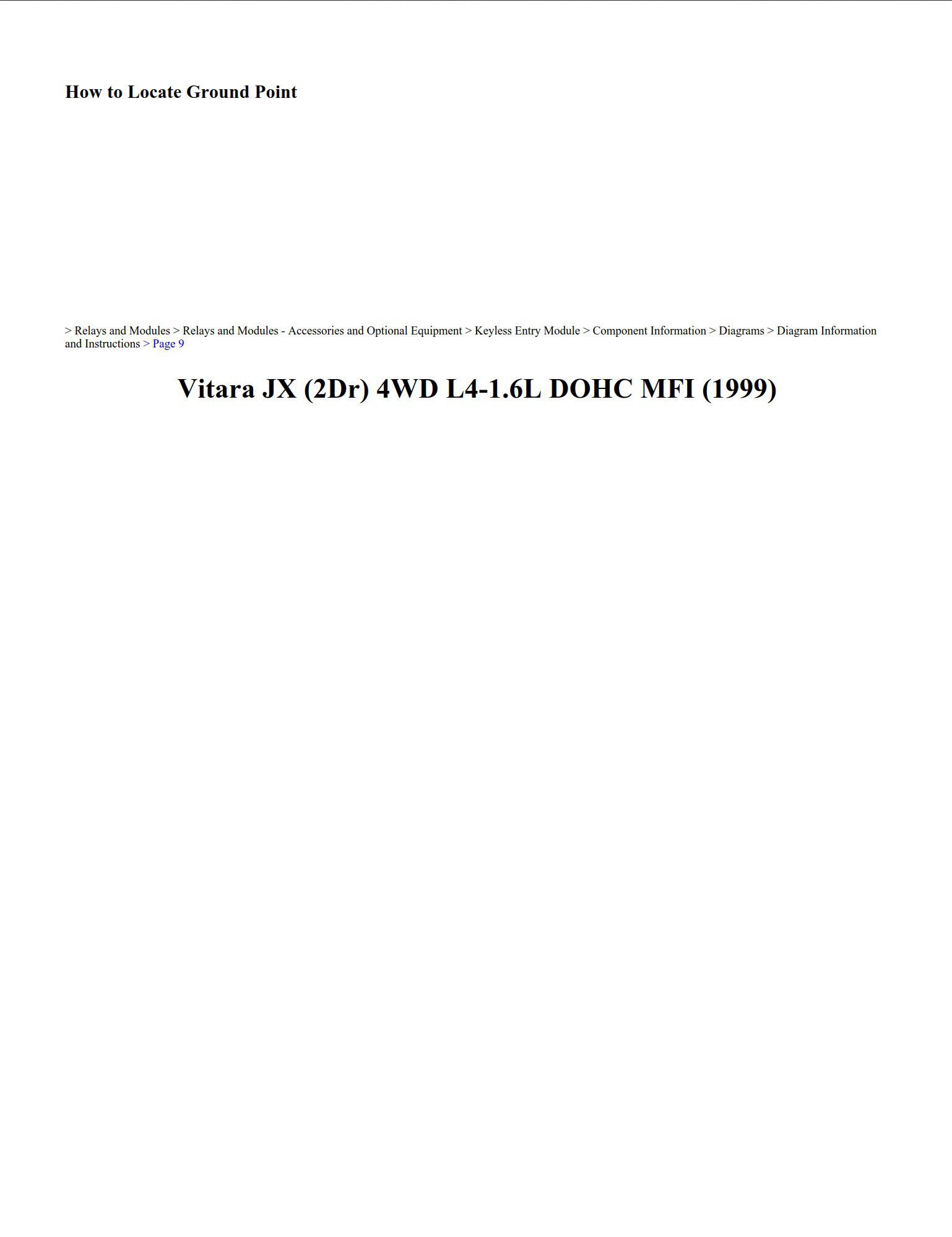 suzuki vitara 1999 1.6l dohc mfi workshop manual