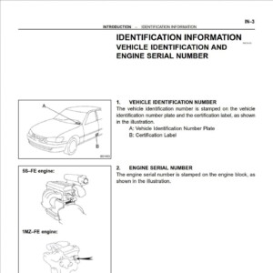 toyota camry 2001 workshop manual