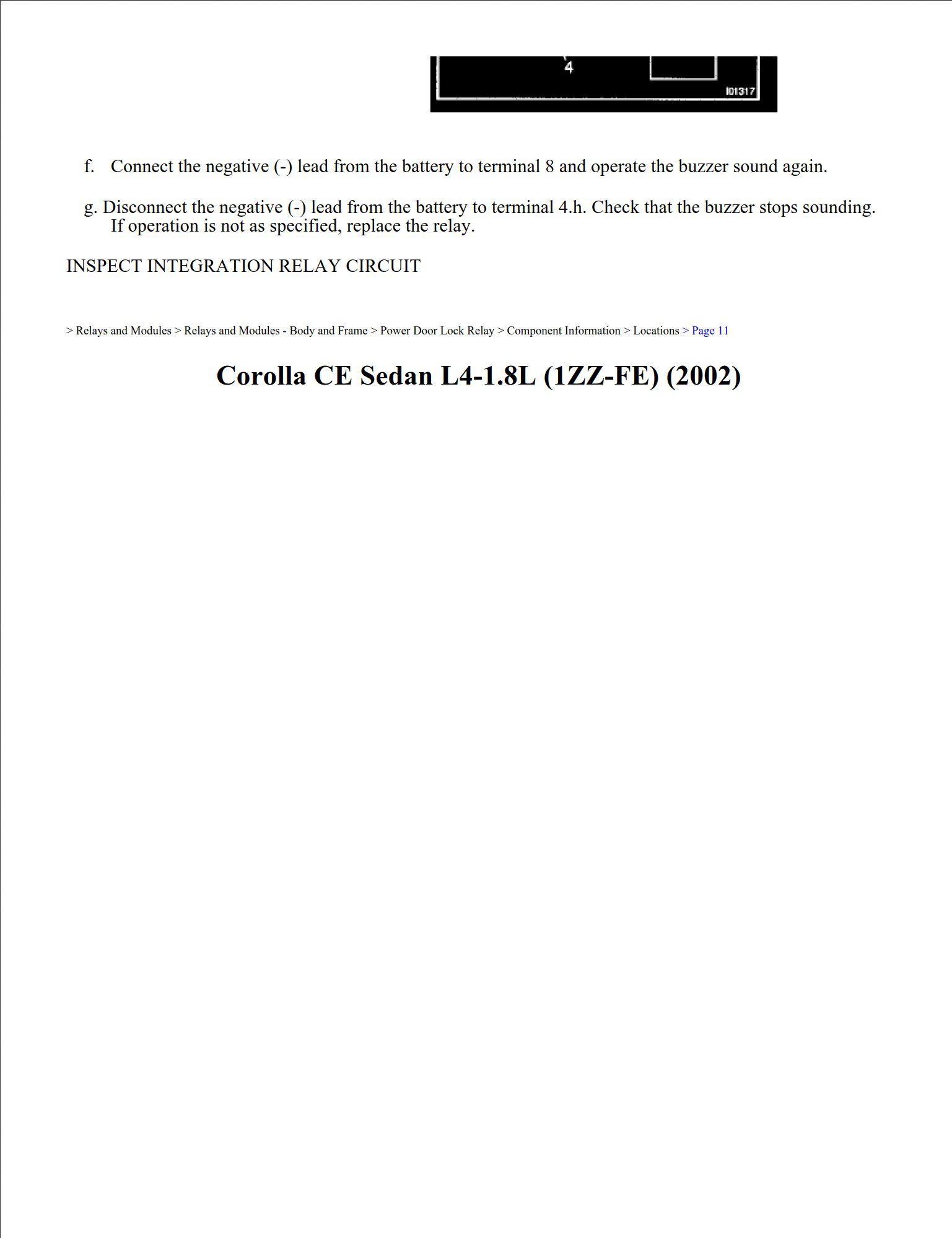 toyota corolla 2002 ce sedan 1.8l workshop manual
