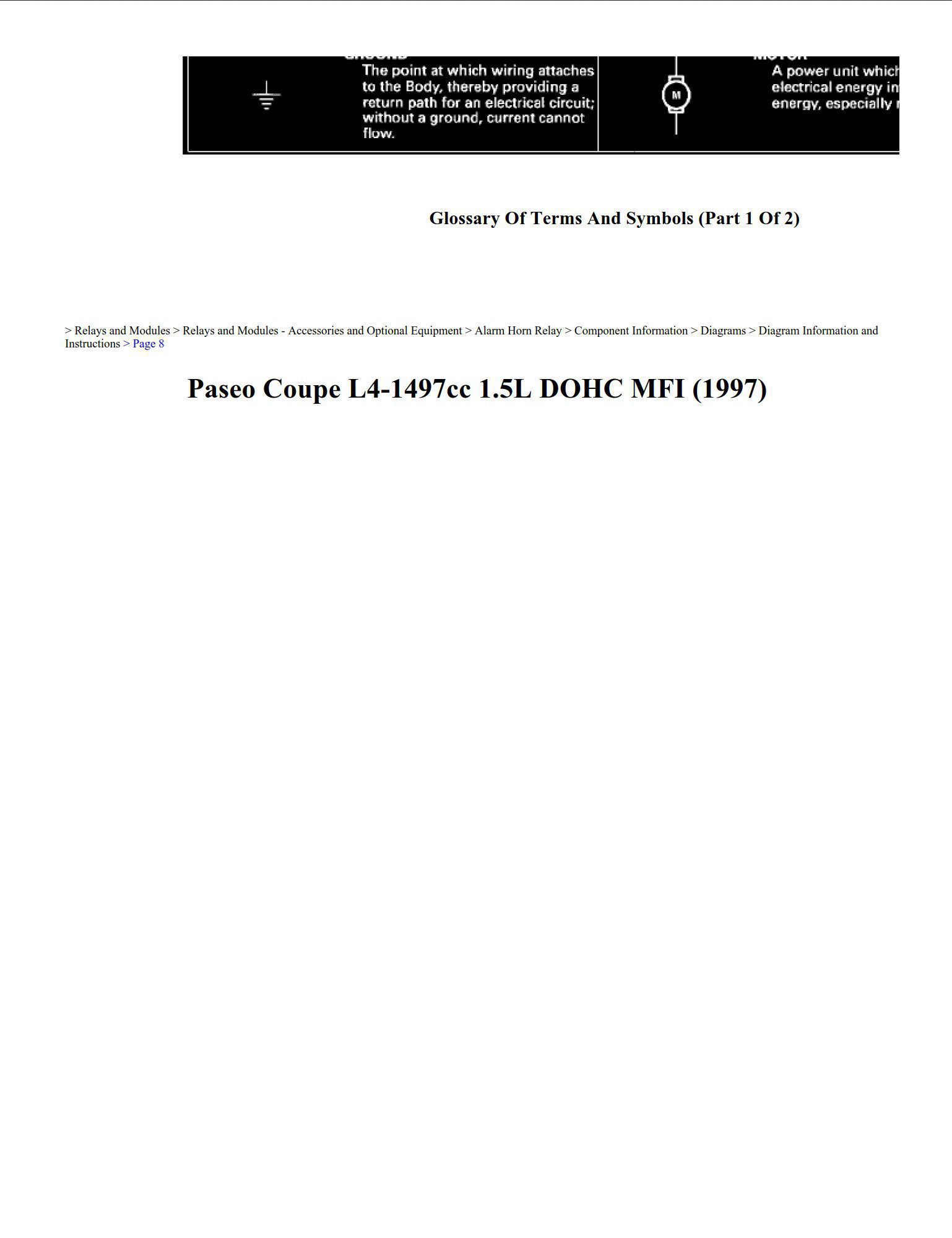 toyota paseo 1997 coupe 1.5l dohc workshop manual