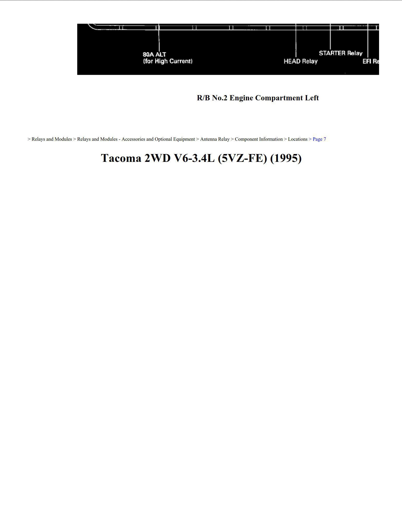 toyota tacoma 1995 2wd v6 3.4l workshop manual