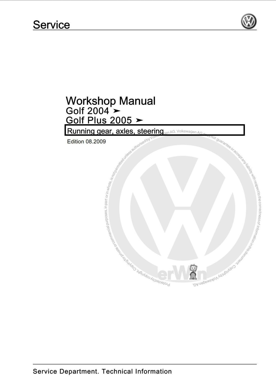Vw Quick Guide PDF ONLINE - Volkswagen Golf 2004 Workshop Manual - DIY & Guides