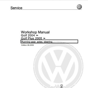 volkswagen golf 2004 workshop manual