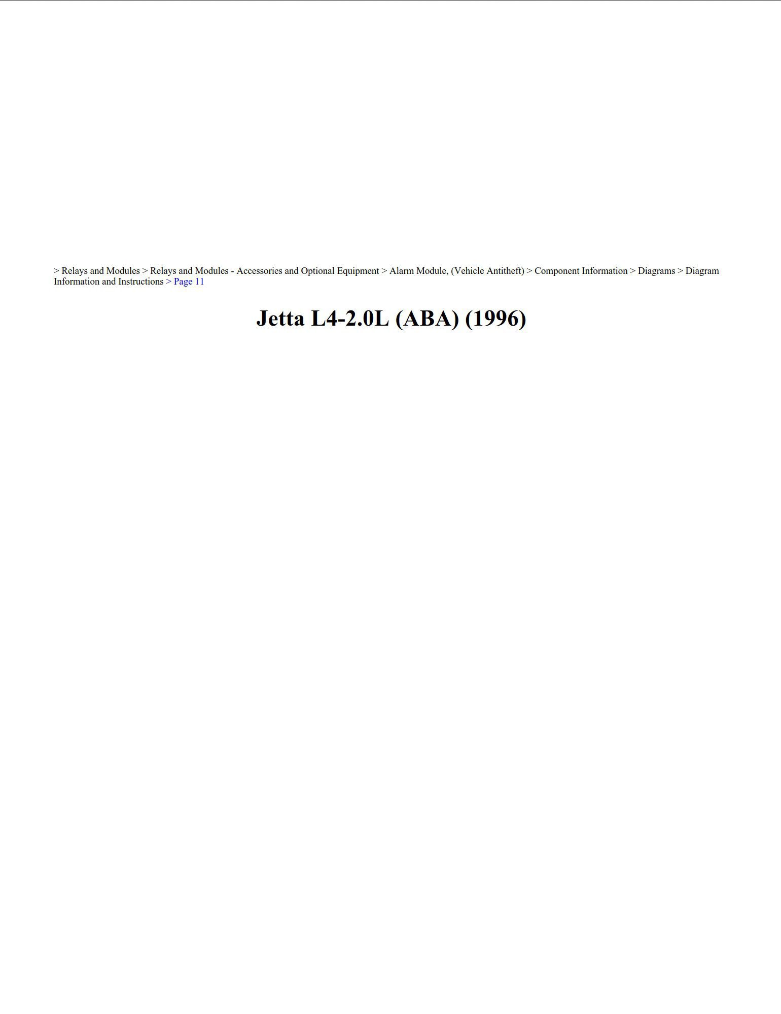 volkswagen jetta 1996 2.0l workshop manual