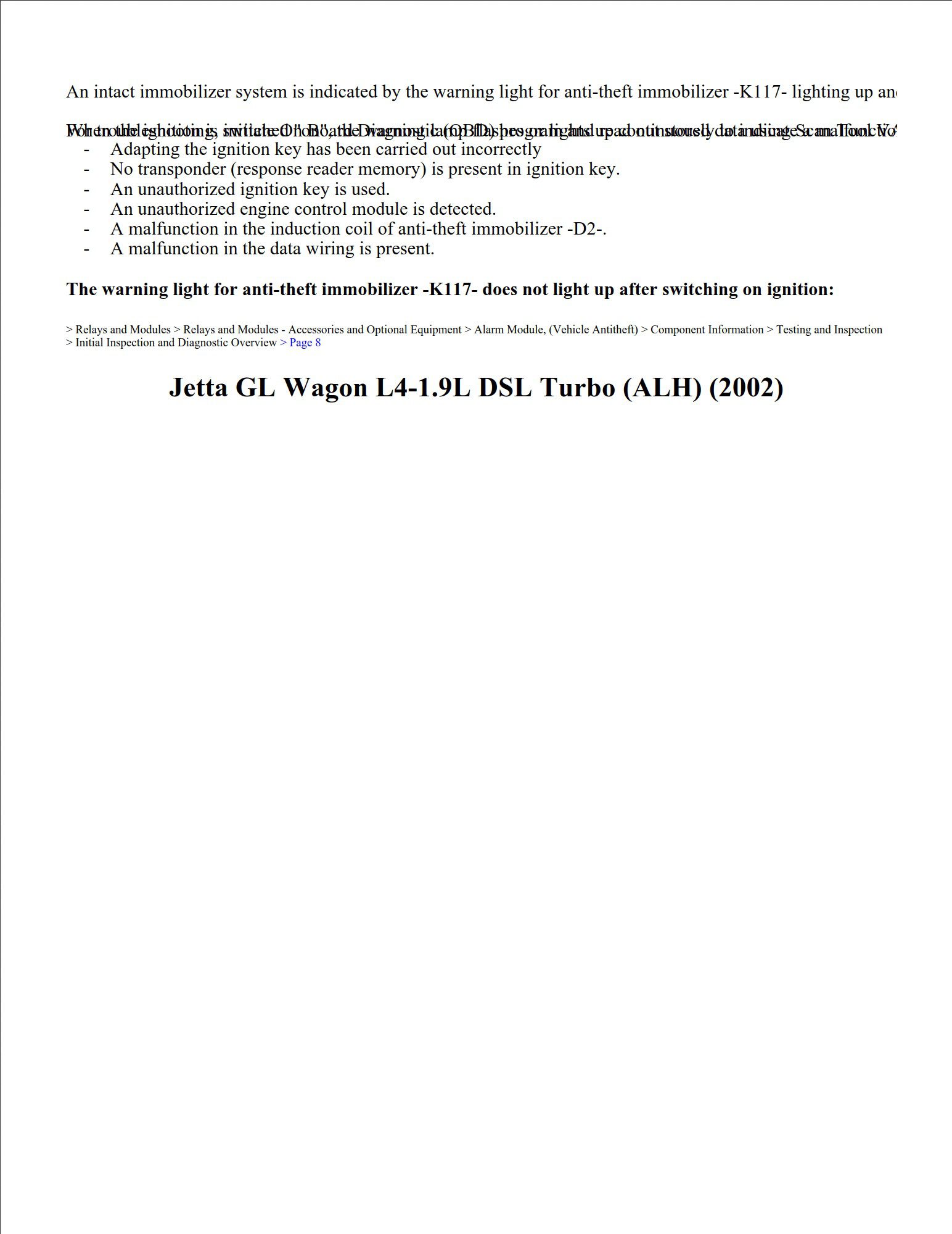volkswagen jetta 2002 gl wagon 1.9l dsl workshop manual