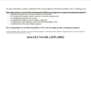 volkswagen jetta 2002 v6 2.8l workshop manual