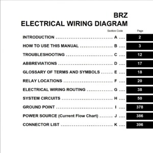 subaru brz 2014 wiring diagram