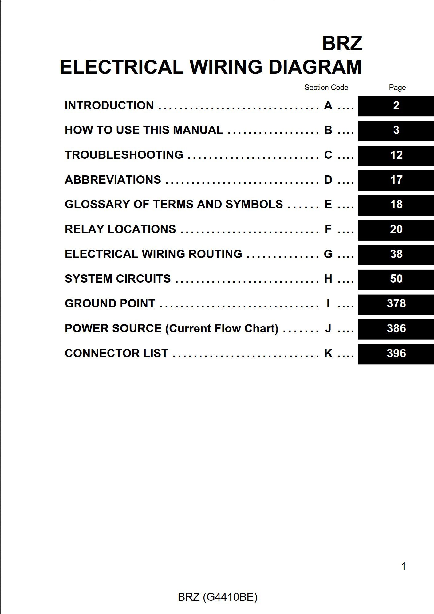 subaru brz 2014 wiring diagram