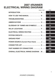 toyota 4runner 2007 wiring diagram