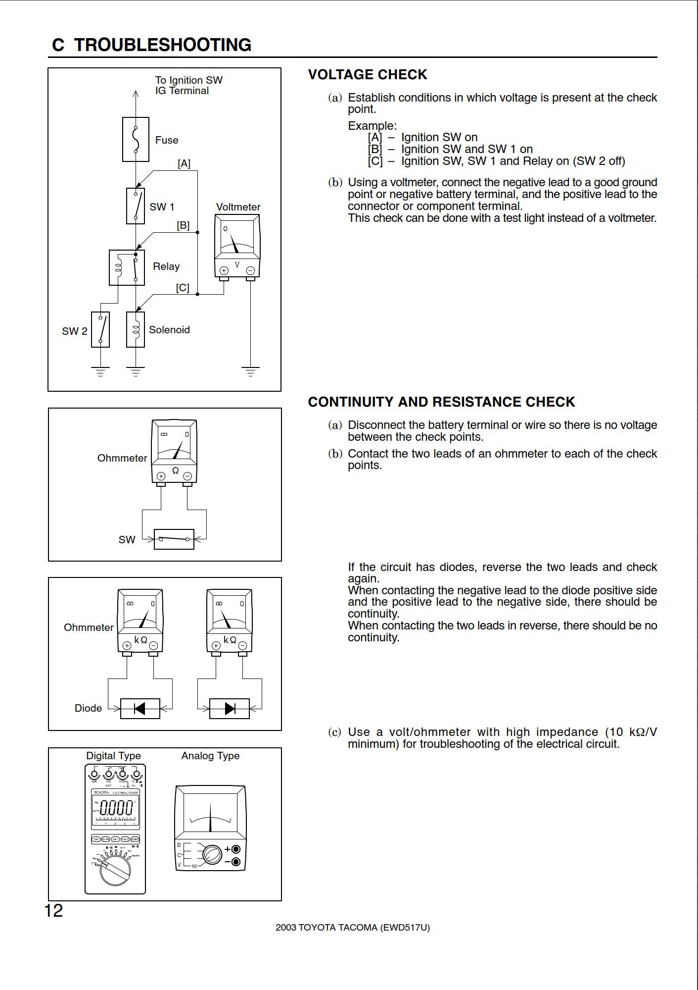 toyota tacoma 2001 2004 wiring diagram