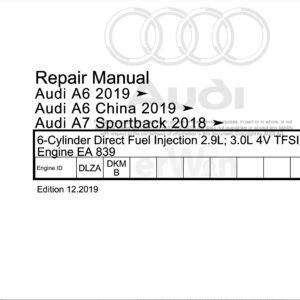 audi ea839 engine repair manual a6 a7 q5 2.9l 3.0l tfsi