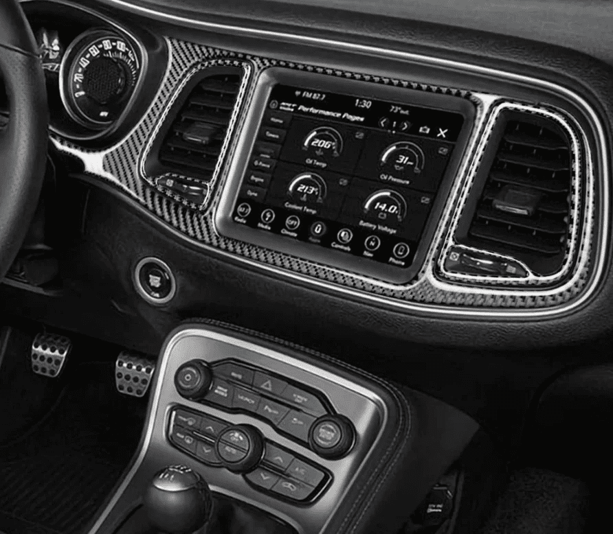 a carbon fiber dash kit