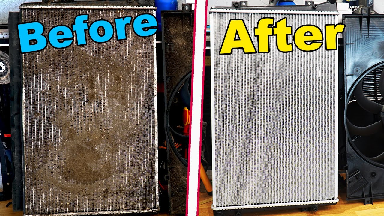 before after radiator cleaning comparison before after radiator cleaning comparison