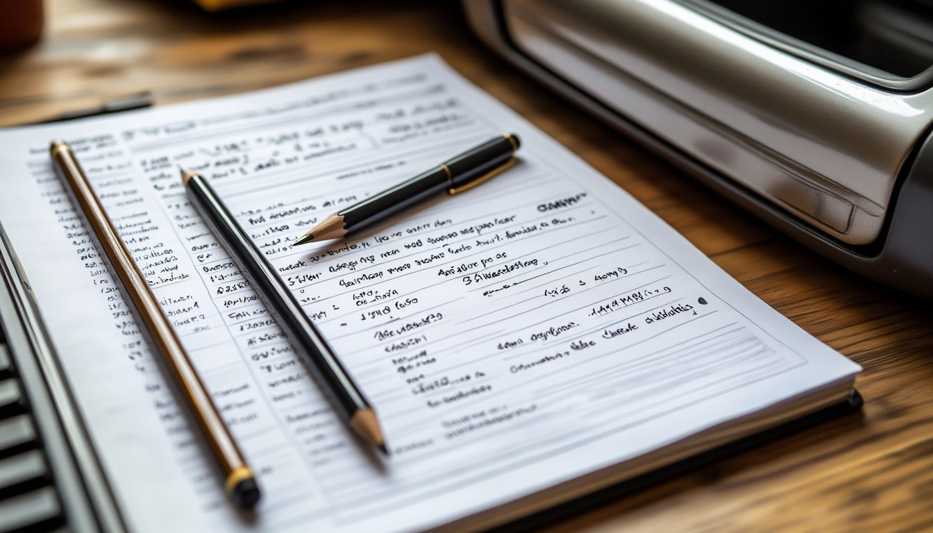 car accident history checklist