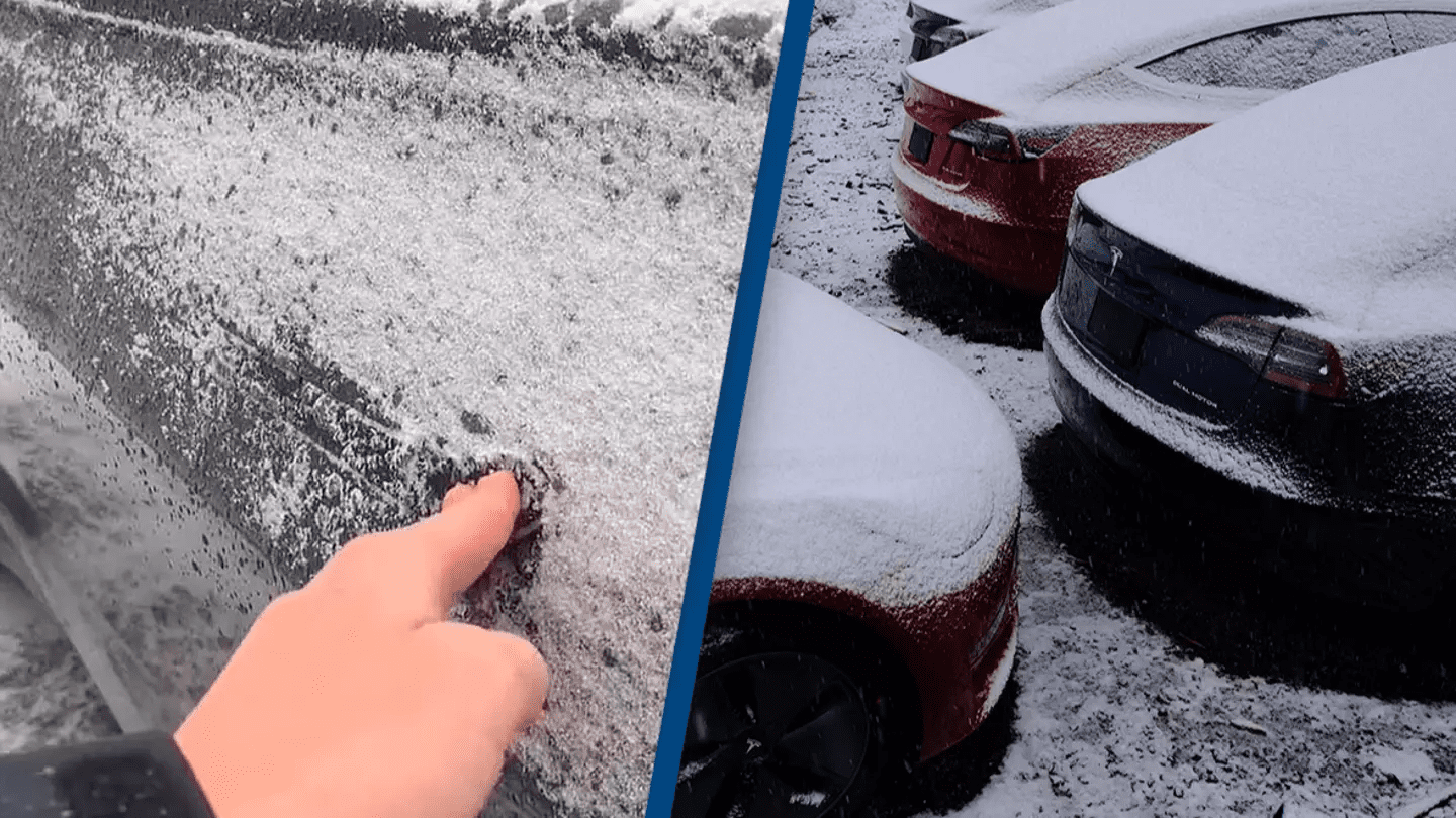 car door covered in ice with a “locked out” icon car door covered in ice with a “locked out” icon